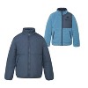Rokka&Rolla Boys' Reversible Quilted Jacket Fleece Lined Puffer Coat - 4 of 4