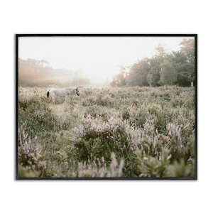 Stupell Industries Misty Sunset Horse Framed Giclee Art - 1 of 4