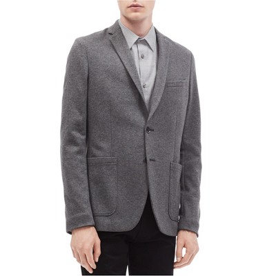 Calvin Klein Mens Slim Fit Two Button Blazer Jacket