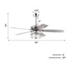 Parrot Uncle 52" LED Ceiling Fan with Light and Remote - 4 of 4