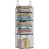 MaseiKar Hanging Closet Organizer and Storage - 5-Tier Closet Storage Organizer Baskets for Clothes & Adjustable Collapsible Metal Closet Hanging - 2 of 4