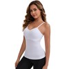 INSPIRE CHIC Women's Long V-Neck Tummy Control Breast Lifting Padded Seamless Shaping Camisoles - 4 of 4