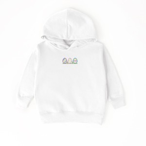 The Juniper Shop Embroidered Easter Eggs In Grass Toddler Hoodie - 1 of 3