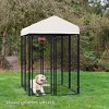 Lucky Dog STAY Series Kennel Outdoor Pet Pen with High Density Waterproof Polyester Roof Cover w/ UPF 50 Plus Protection - image 4 of 4