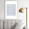 Becky Bailey Shibori Diamonds Metal Framed Art Print - Deny Designs - 2 of 4