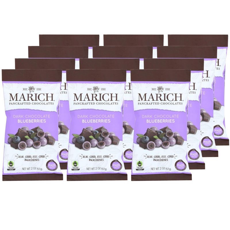 Marich Dark Chocolate Blueberries - Case of 12/2 oz, 1 of 5