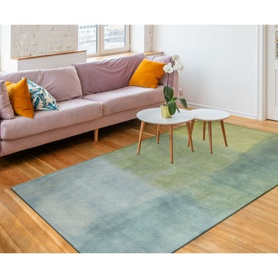 Harmony Stripe Hand-Tufted Wool Rug in Blue - 42" x 66"