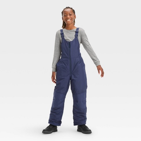 Girls' Cozy Pocket Leggings - All in Motion Dark Blue L 10/12