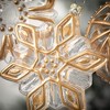 5.25"H  5"H and 4.5"H Sullivans Gold Holiday Icon Ornament - Set of 3  Gold Christmas Ornaments - 2 of 2