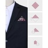 INSPIRE CHIC Men's Regular Fit Polyester Floral Pattern Pocket Squares - 3 of 4