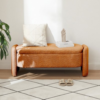 Bella Depot Ottoman Oval Storage Bench with Large Storage Space
