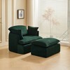 NicBex Couches for Living Room Recliner Single Seat Upholstered Lounge Chair Sofa Modern Design Accent Sofa with Ottoman - 2 of 4