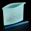 Unique Bargains Silicone Reusable Food Bags for Keeping Fruits Sandwiches 4 Pcs - 4 of 4