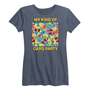 Women's - UNO - My Kind Of Card Party Short Sleeve Graphic T-Shirt - 1 of 4