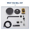 CASAINC 1-Spray Patterns Round 2-Functions 10 Inches Wall Mount Dual Shower Heads with Handheld - 4 of 4