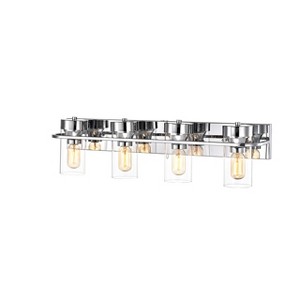 Chloe Lighting Raelyn Contemporary 4 Light Chrome Bath Vanity Fixture 30"Width - 1 of 4