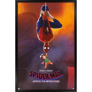 Trends International Marvel Spider-Man: Across The Spider-Verse - Peter Framed Wall Poster Prints - 1 of 4