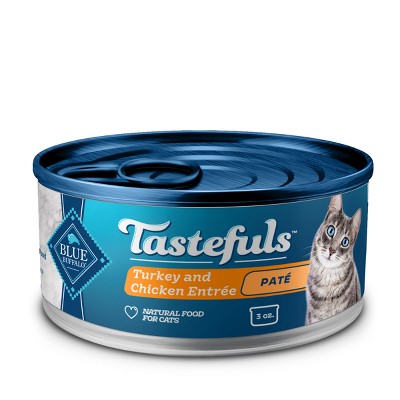 Blue Buffalo Tastefuls Adult Cat Turkey and Chicken Entree Pate Wet Cat Food - 3oz