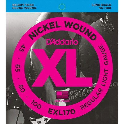 D'Addario EXL170 Nickel Wound Bright Round Wound Electric Bass Strings