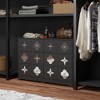 FUFU&GAGA Black Unique Design Horizontal Dresser Jewelry and Accessory Storage Cabinet: Elegance Meets Function - 2 of 4
