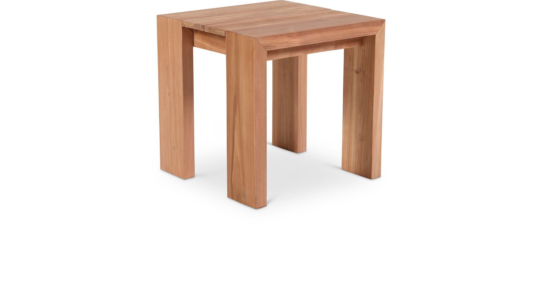 Meridian Furniture,Tulum Natural Teak Outdoor End Table