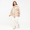 August Sky Women's Plaid Faux Shearling Jacket RJH2001_Taupe Multi_Large - image 4 of 4