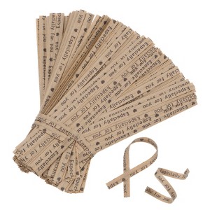Unique Bargains Kraft Paper Twist Ties Party Gift Bread Candy Wrapping 1400 Pcs - 1 of 4