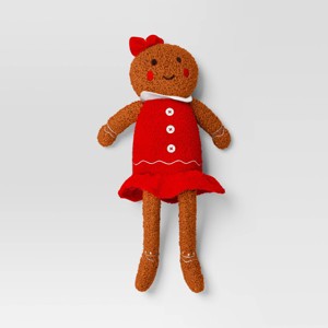 Christmas Fabric Gingerbread Woman Decor - Wondershop™ - 1 of 3