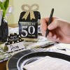 Big Dot of Happiness Adult 50th Birthday - Gold - Square Favor Gift Boxes - Birthday Party Bow Boxes - Set of 12 - 2 of 4