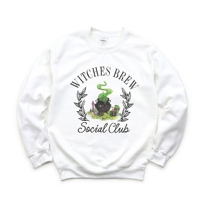 Simply Sage Market Women's Graphic Sweatshirt Witches Brew Social Club - 1 of 4