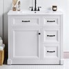 Mshliw 36" Bathroom Vanity with Ceramic Sink, 4 Drawers & Adjustable Shelf, Soft-Close Door, MDF & Wood Freestanding Cabinet - 2 of 4