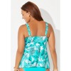 Swimsuits for All Women's Plus Size V-Neck Flowy Tankini Top - 3 of 4