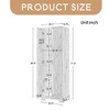 2-Door Storage Cabinet with Adjustable Shelves for Bathroom, Office, Living Room, Durable MDF Board Construction, Anti-Tipping Design - Leovsnove - 3 of 4