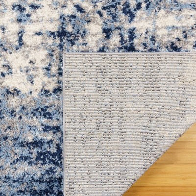 Holmby Blue 2.5' x 6' Synthetic Shag Runner Rug