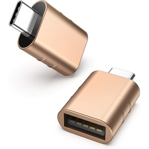 Syntech USB C to USB Adapter Pack of 2 USB C Male to USB 3.0 Female Adapter Compatible With Type C Devices - 1 of 4