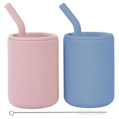matte blue, matte pink