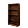 TIRAMISUBEST Modern Bookcase with Glass Doors - Floor Standing Storage Cabinet for Office or Living Room - 4 of 4