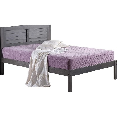 Donco FULL LOUVER BED ANTIQUE GREY