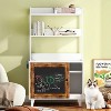 ONWITH Graffiti the litter box Enclosure with 2 Storage Shelves and 1 Doors - 2 of 4