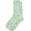 Memoi Women's Bellinis Rayon From Bamboo Crew Socks Mint 9-11 - 3 of 3