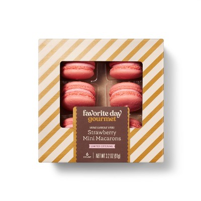Valentines Day Gourmet Mini Macarons - 3.2oz/6ct - Favorite Day™