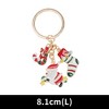 Unique Bargains Christmas Keychain Double Ring Zinc Alloy Multicolored 1 Pc - 2 of 3