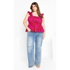 Women's Plus Size Marli Print Top - magenta | CITY CHIC - 2 of 4