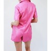 Women's Concert Girly Faux Leather Romper - SHE + SKY - 3 of 3