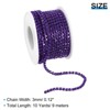 Unique Bargains DIY Clothing Decoration Crystal Rhinestone Sew on Close Claw Chain Trim - 2 of 4