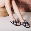 Women's Slip On Fuzzy House Slippers Open Toe Fluffy Plush Memory Foam Indoor Bedroom Slides - 4 of 4