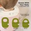 KeaBabies 8pk Organic Baby Bibs for Boy, Baby Drool Bib for Baby Boys and Girls, Newborn Teething Bibs - 4 of 4