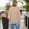 Anna-Kaci Women's Short Embroidered Lace Duster Crop Cardigan with Half Sleeves - 2 of 4