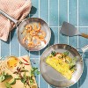 2pk (8" & 10") Uncoated Stainless Steel Frying Pan Set - Figmint™ - 2 of 4