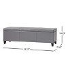 CAVINAS Round Teddy Fleece Storage Ottoman Bench with Cover,Upholstered Storage Ottoman,Storage Benches for Living Room,Bedroom - 3 of 4